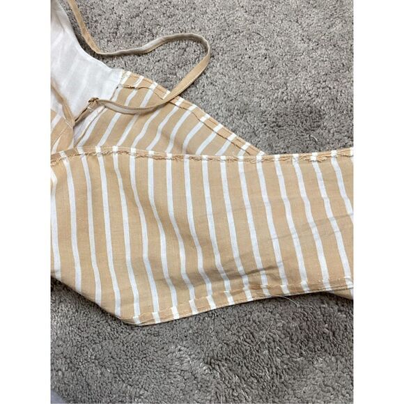 New. L*SPACE tan striped mini dress. Small. Retails $158 - Picture 9 of 9